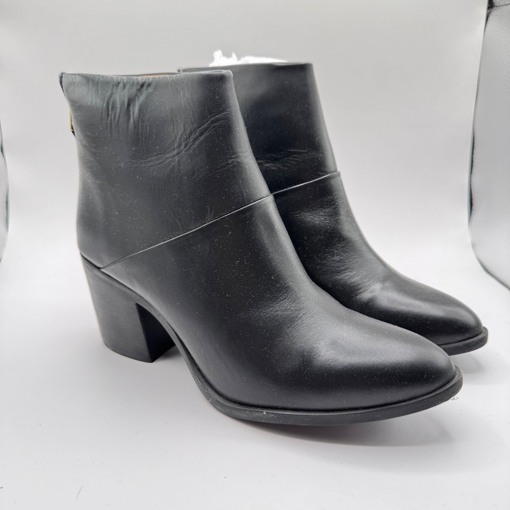 Nisolo Dari Commuter Boot Ankle Block Heel‎ Zipper Women 9 Black New